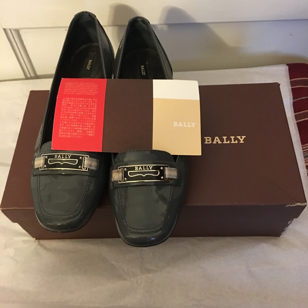 BALLY DOOMS/18 grey patent leather loafers - Picture 6 of 8